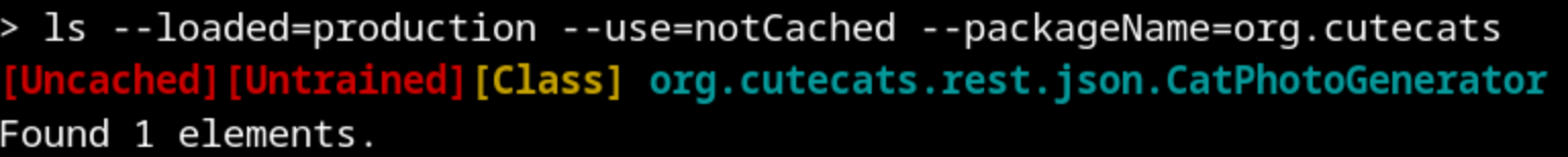 ls &ndash;loaded=production